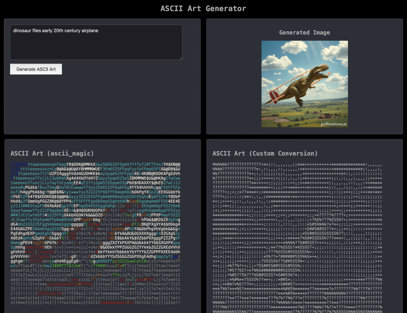 Generative ASCII Art